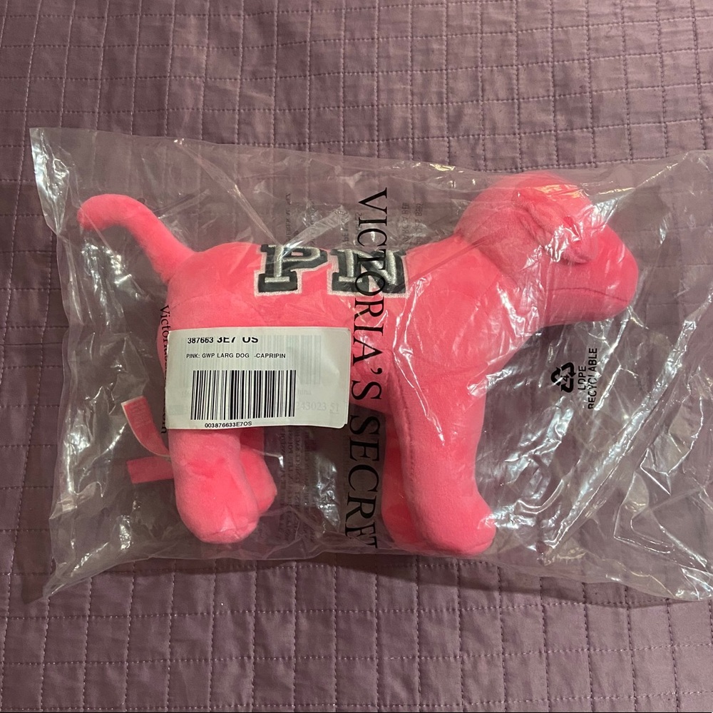 Victoria’s Secret Pink Dog Plush Capri Pink